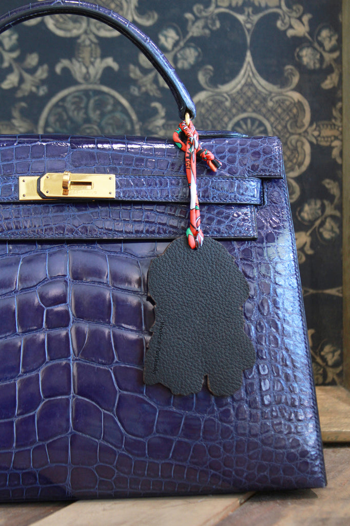 Genuine Leather Bag Charm Golden Retriever WOOFER&PURRLENSKY