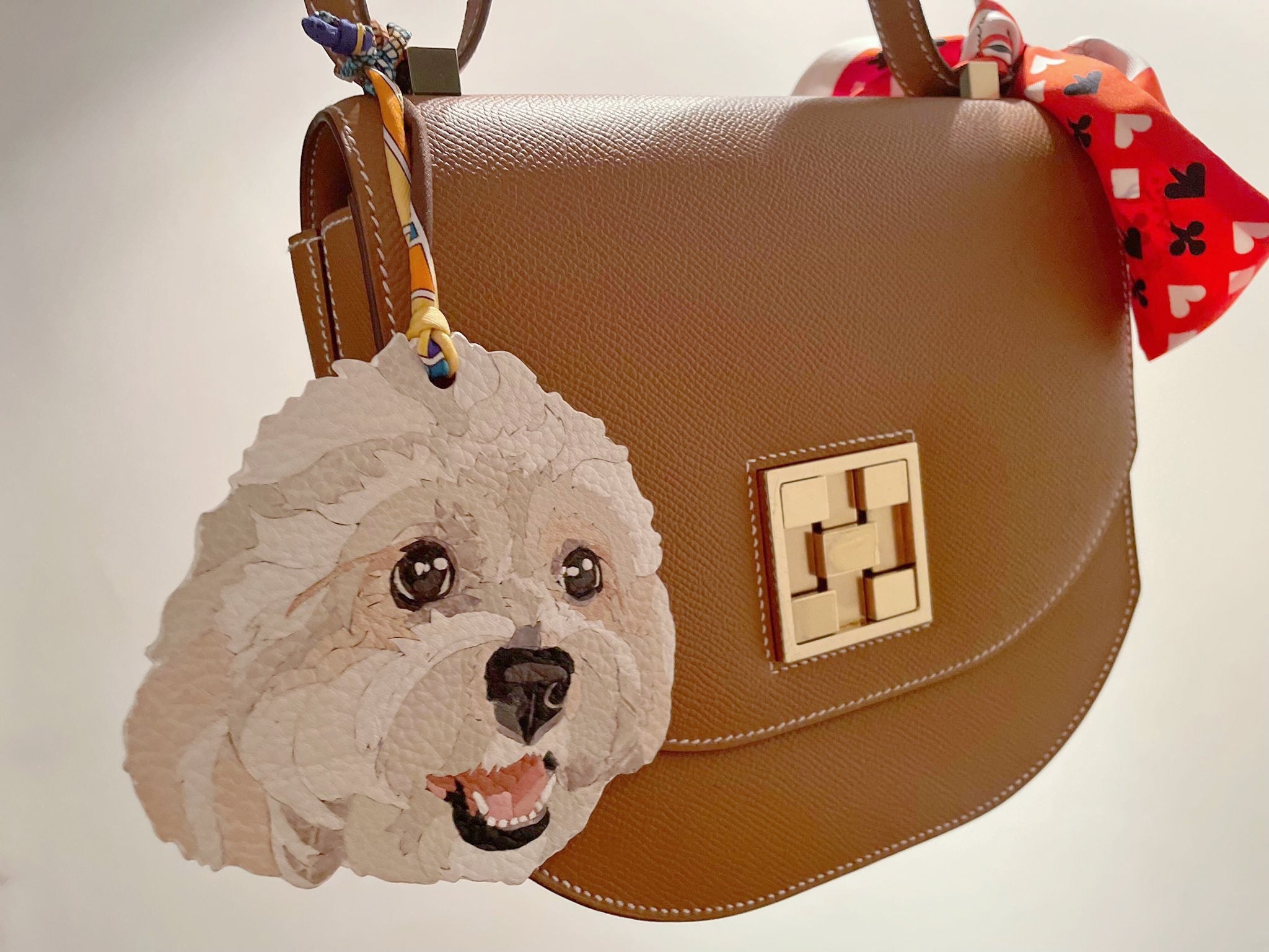 Customized leather charm