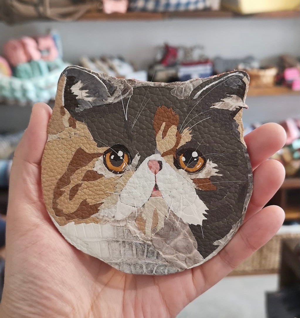 Customized leather charm