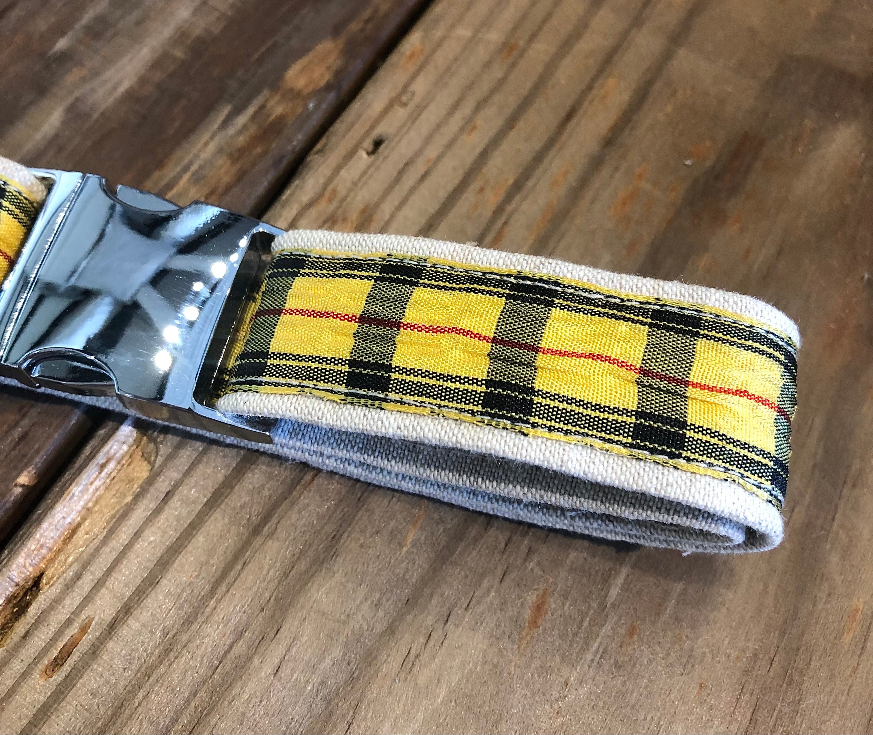Lucky Star Walkie Collar - Vintage Yellow Plaids