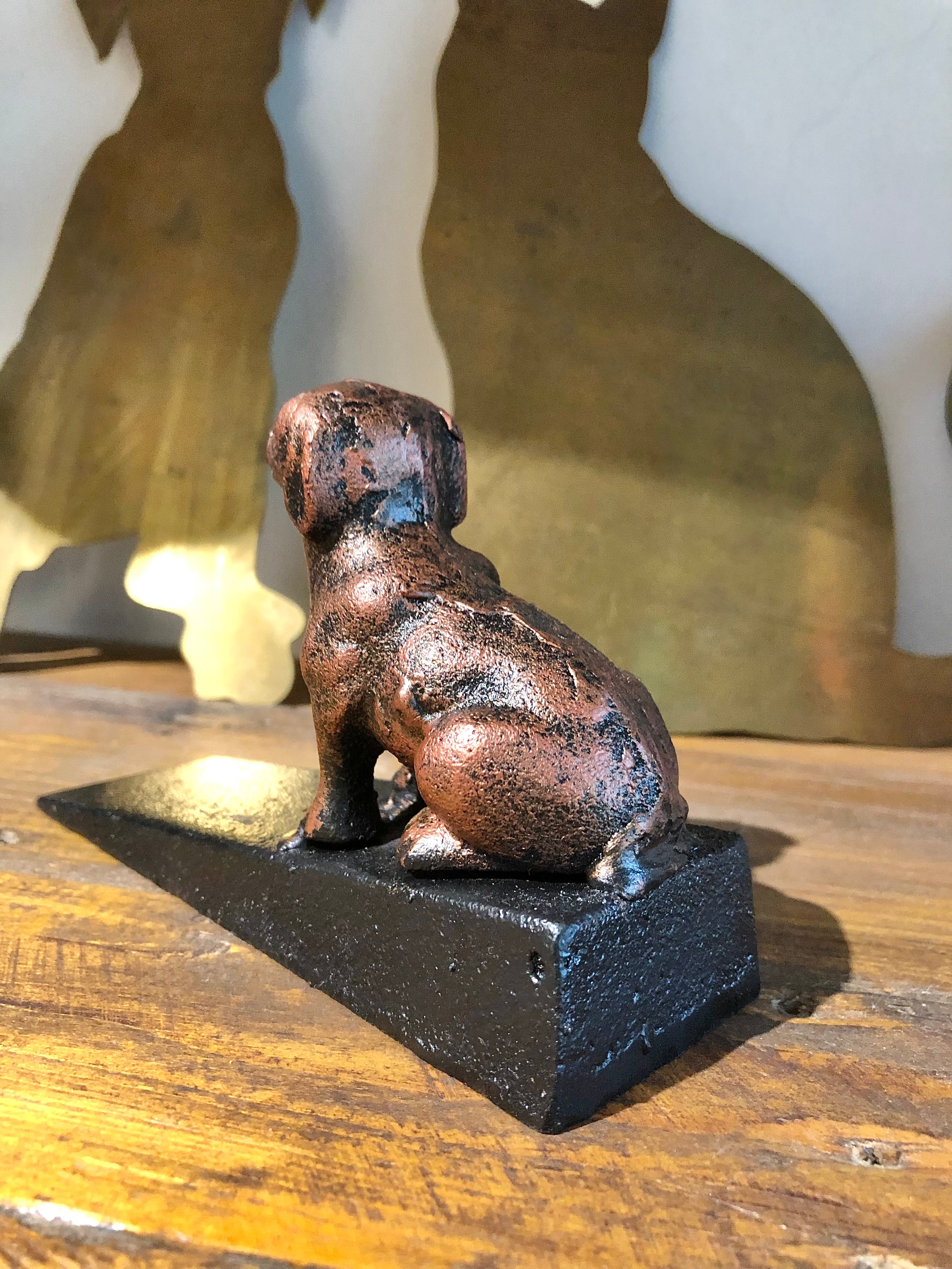 Cast Iron Dog Door Stopper