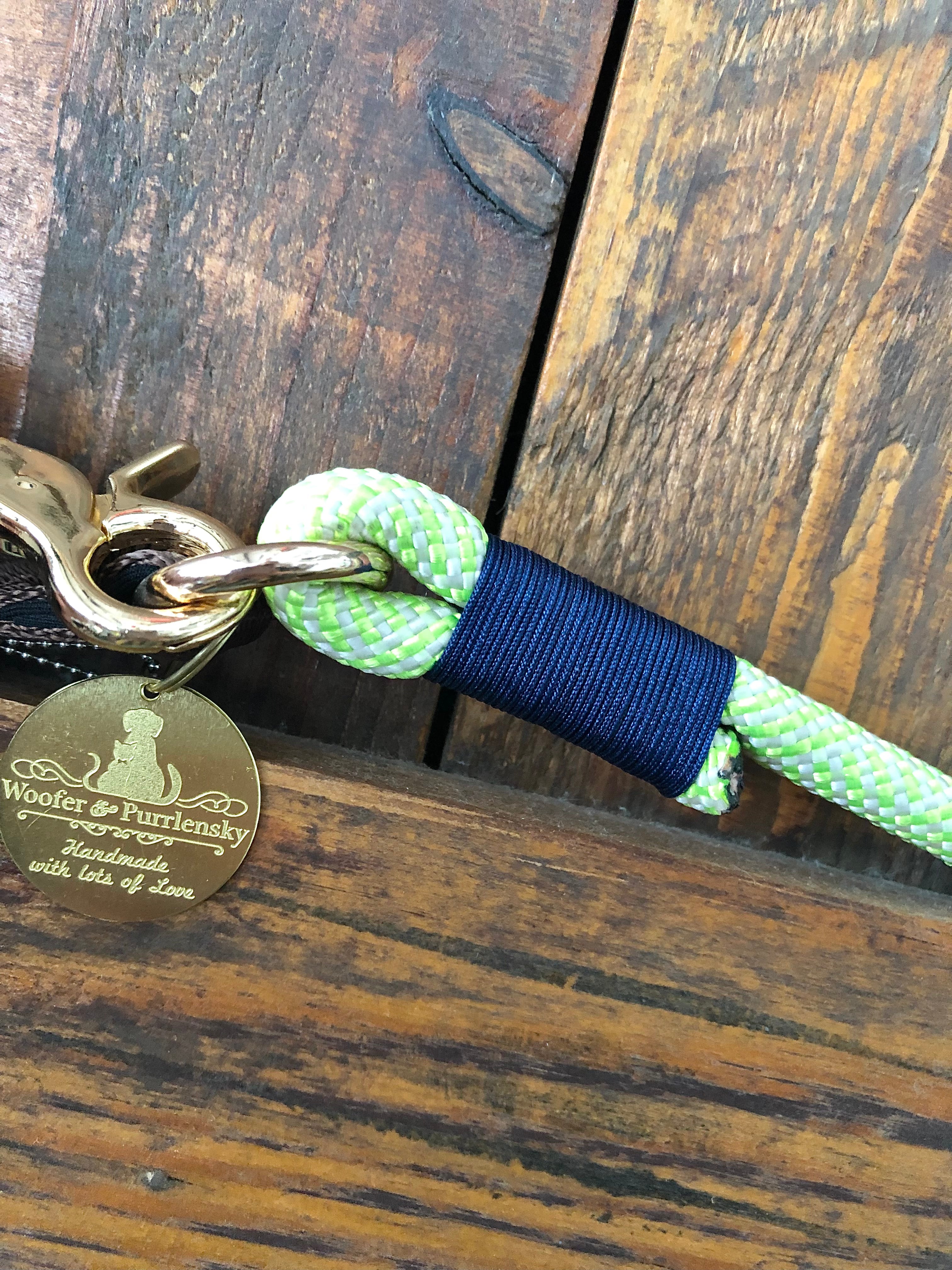 Christie Climbing Rope Leash - Grass Neon