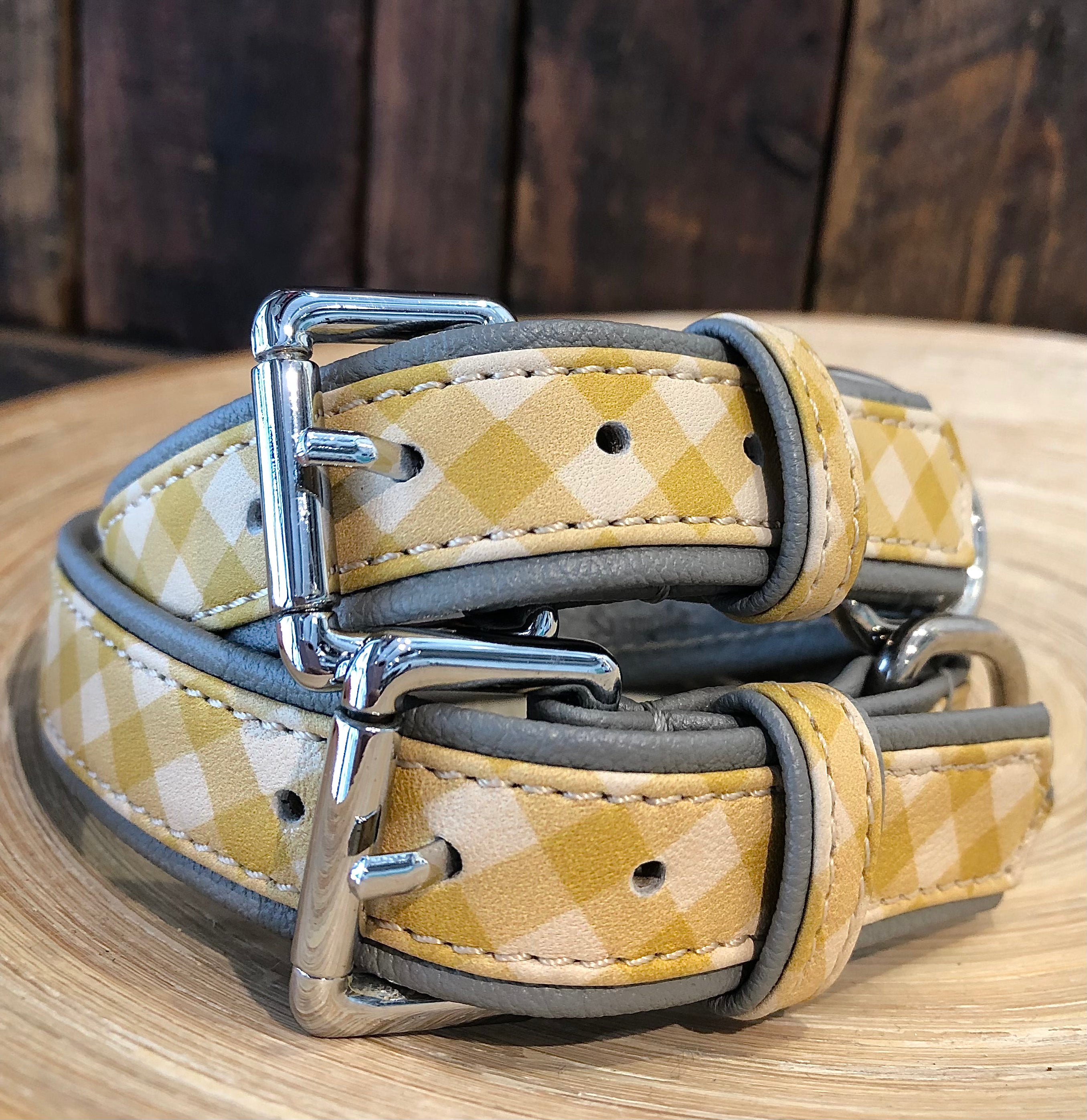 Jack lamb skin Leather Collar (Sample SALE)