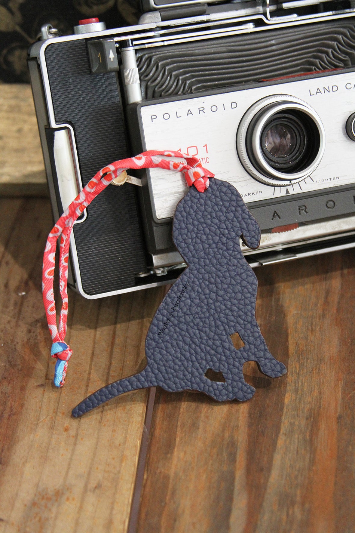 Genuine Leather Bag Charm - Beagle