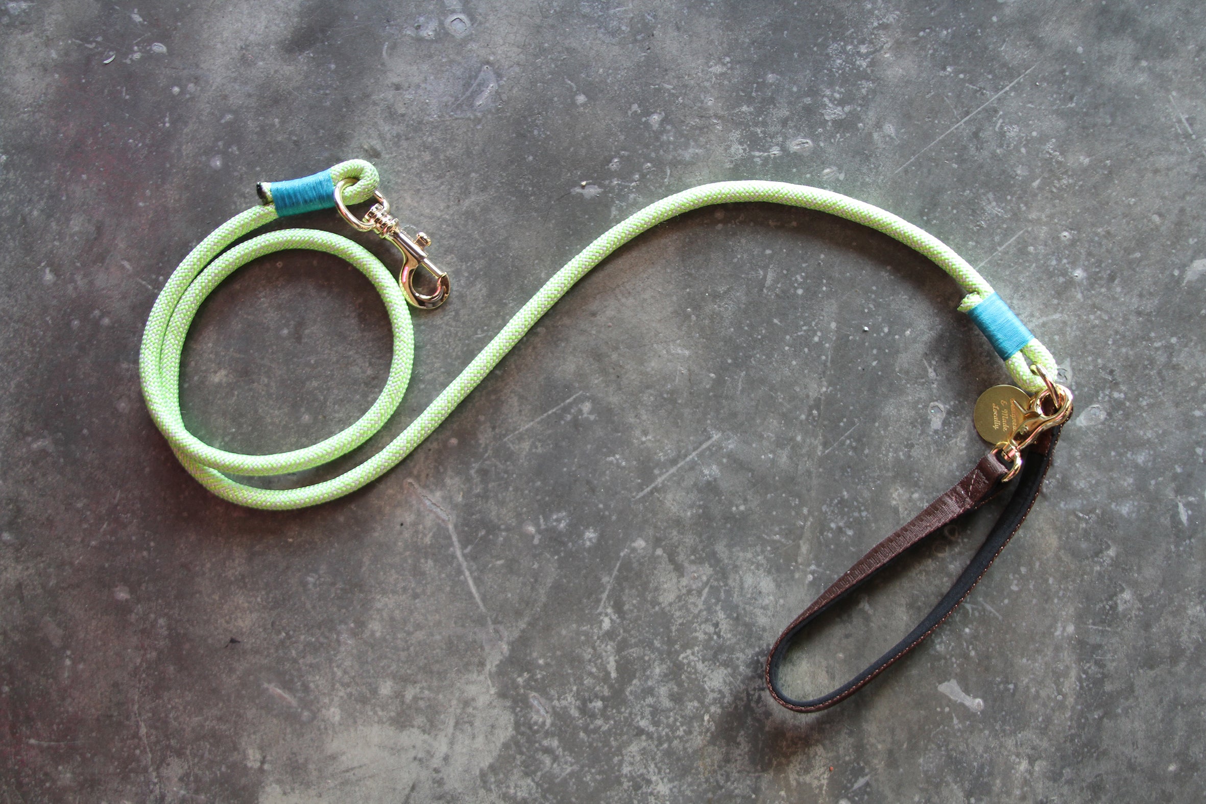 Christie Climbing Rope Leash - Grass Neon