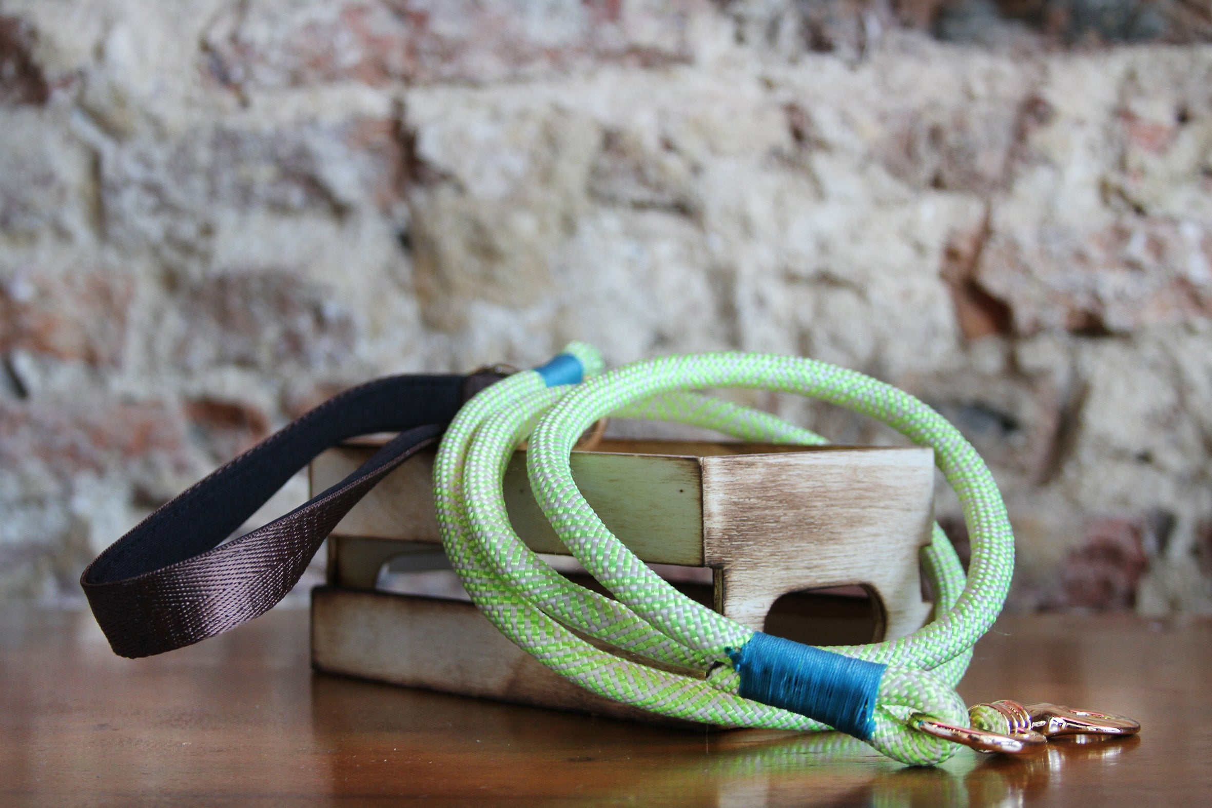 Christie Climbing Rope Leash - Grass Neon