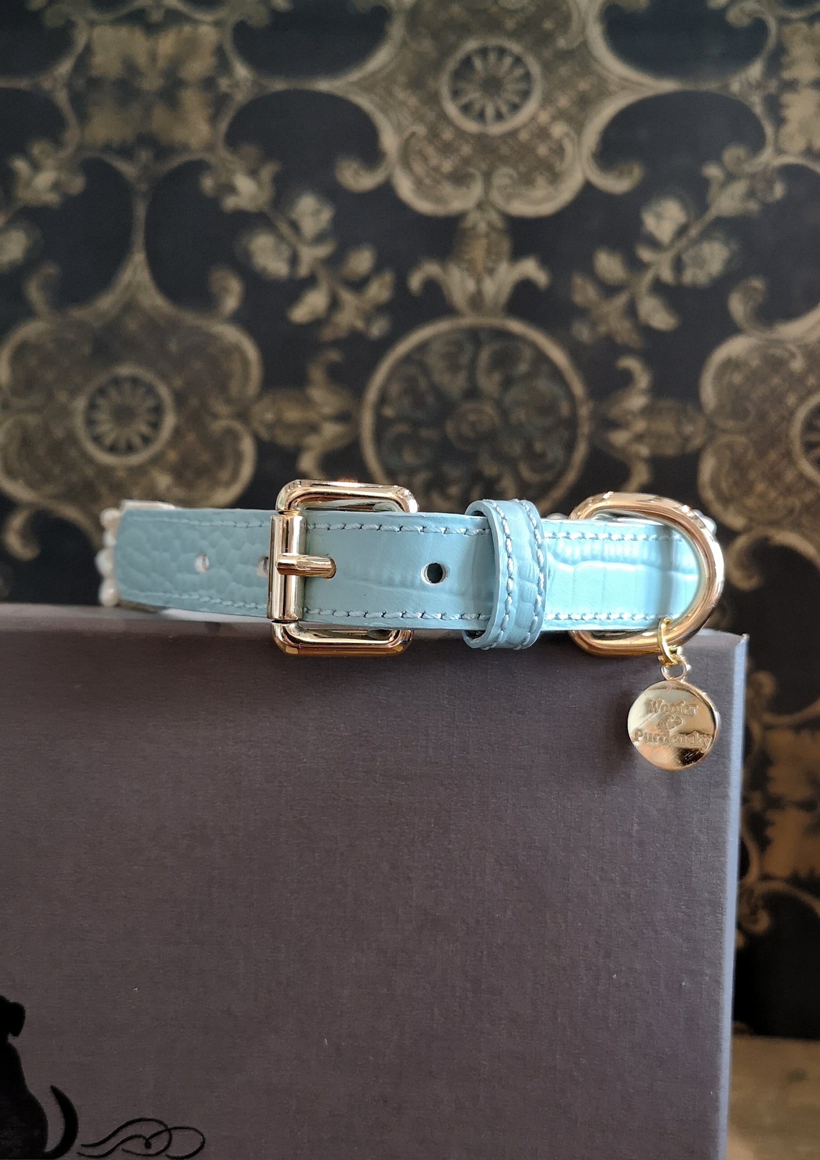 Skylar Pearl Leather Collar