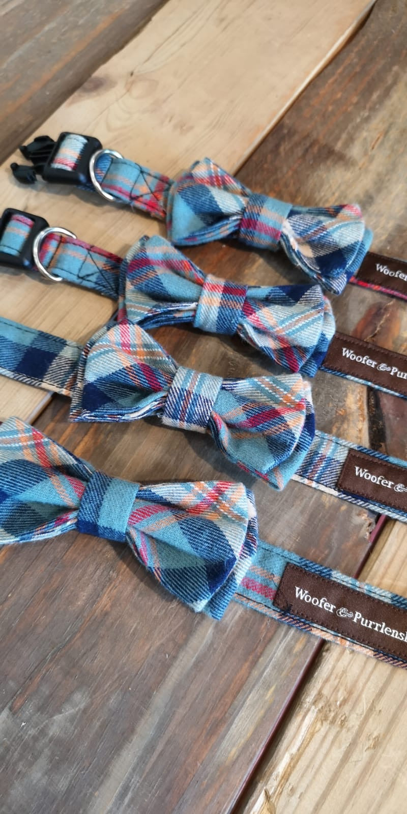 Benedict Fancy Bow Collar - Seabee Plaids