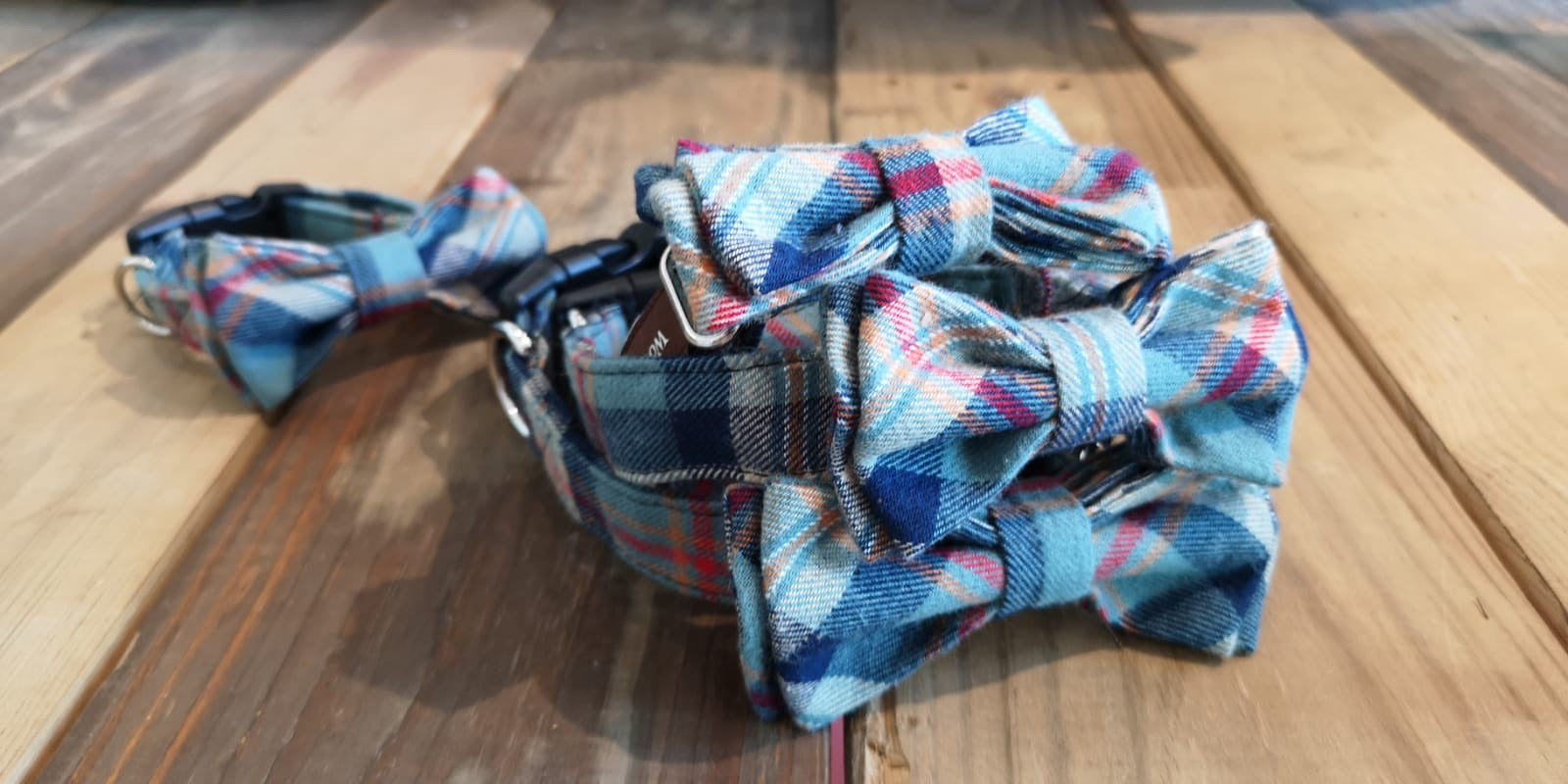 Benedict Fancy Bow Collar - Seabee Plaids