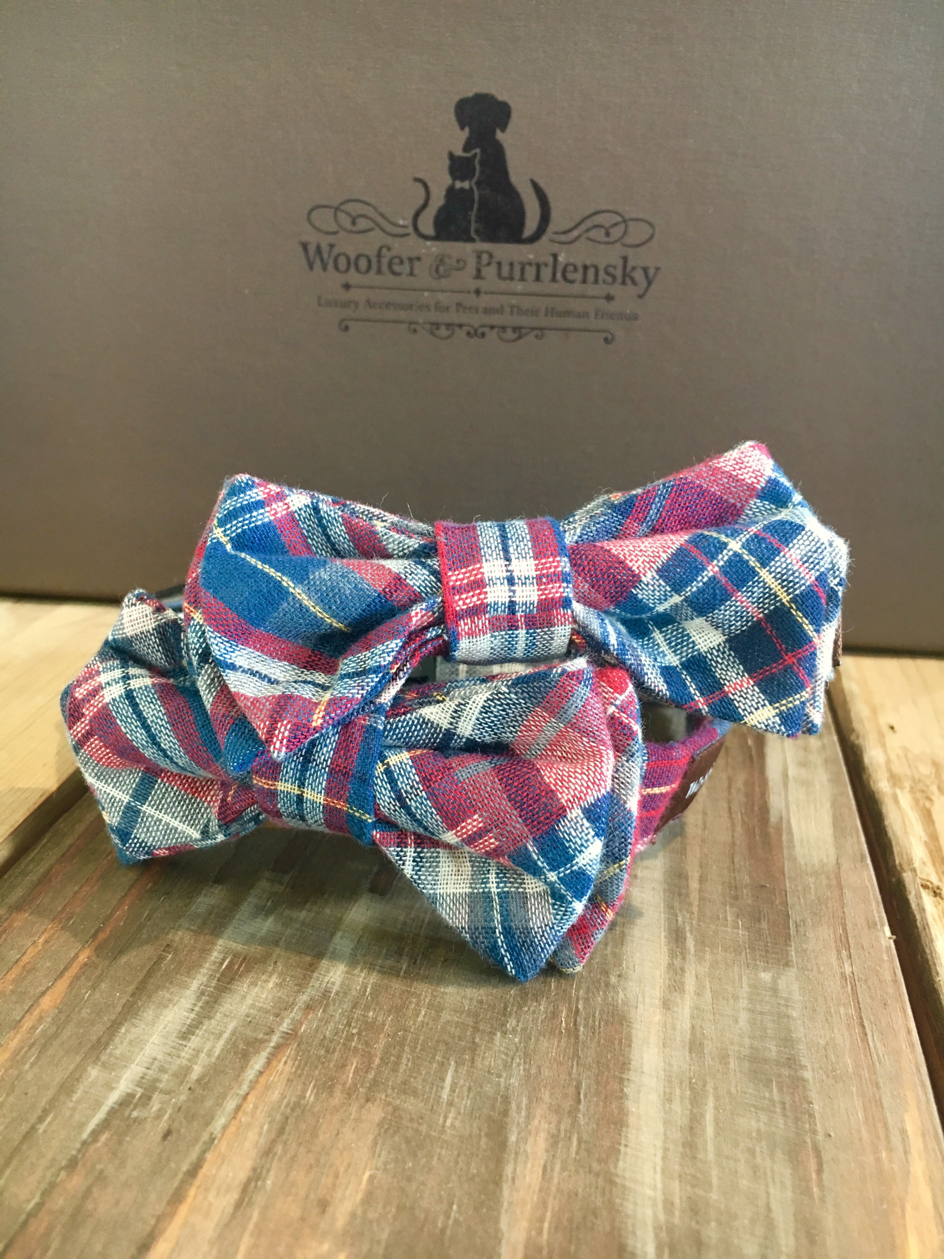 Benedict Patchwork Bow Collar - Spruce