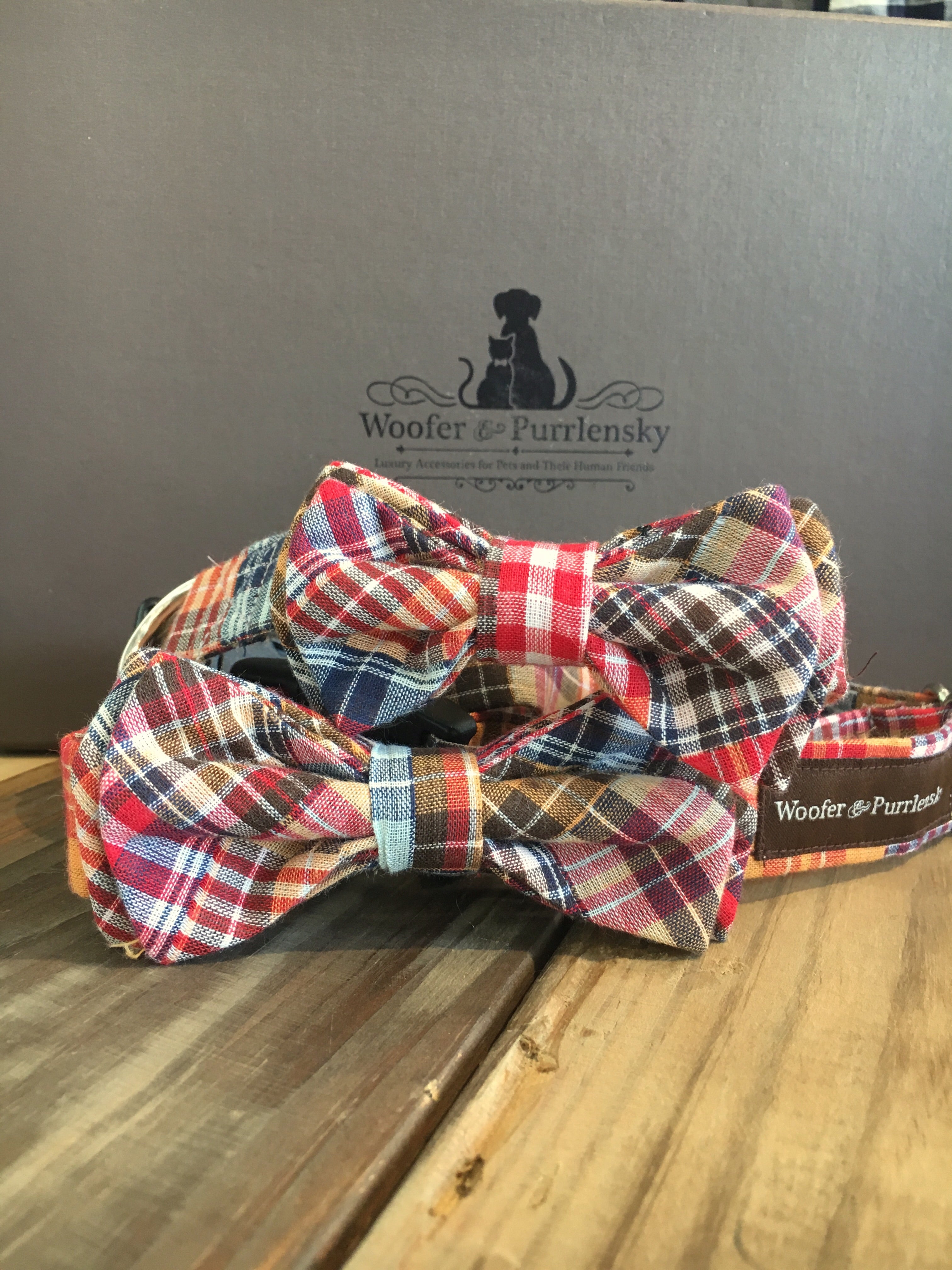Benedict Patchwork Bow Collar -Merigold